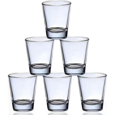 Imagem de Conjunto 6 Copos de Vidro p/ Tequila Drinks Dose Shot 53ml - Wari