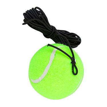 Imagem de Bola de tênis com borracha elástica 4M multiuso bola de tênis para treino único iniciantes e intermediários treinamento interno ao ar livre