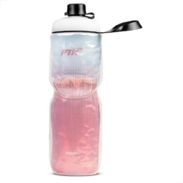 Imagem de PTK Garrafa Squeeze Térmica Rastro 700ml Vermelho Com Tampa
