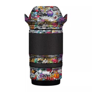 Imagem de Película protetora de lente de câmera película protetora de vinil adesivo premium para Nikon Z 28-75 mm F2.8 decalque fotográfico 28-75 2.8 (grafite branco)