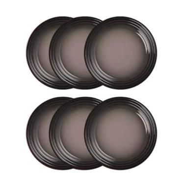 Imagem de Jogo de 6 Pratos Rasos de Cerâmica 22 cm Flint