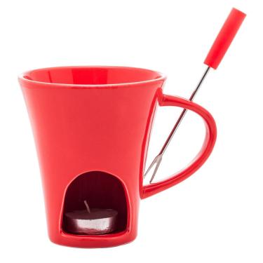 Imagem de Mini Fondue Caneca Ivy Vermelha 200ml - Lyor