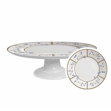 Imagem de Boleira Pequena Heritage 34 Cm Em Cerâmica Alleanza - Alleanza Cerâmic