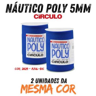 Imagem de Fio náutico poly 5mm 500g kit com 2 un - CIRCULO, 2829 - AZUL-BIC