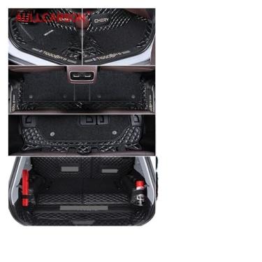 Imagem de Tapetes automotivos compatíveis com Tiggo 8 Pro MAX 2023-2024, almofadas personalizadas para os pés, carpete de salão com cobertura total, acessórios para interior, 7 assentos(Black 2 with trunk)