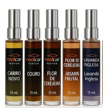 Imagem de 5 Perfumes Para Carro Novo Automotivo Spray 15mL kit Frutal - Art, Van