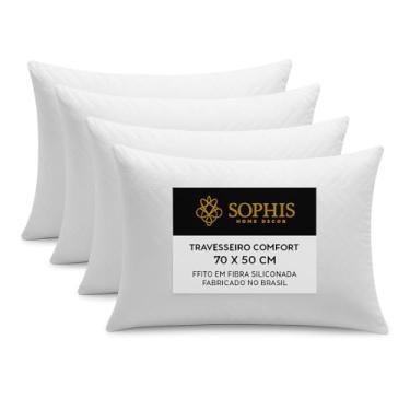 Imagem de Travesseiro Macio 50X70cm Fibra Siliconada Antialérgico Anti Ácaro Toque Macio Pluma Capa de Algodão Percal Lavável na Máquina de Lavar 180 fios Suporte Macio Tecido Matelassê Perfil Médio (4)