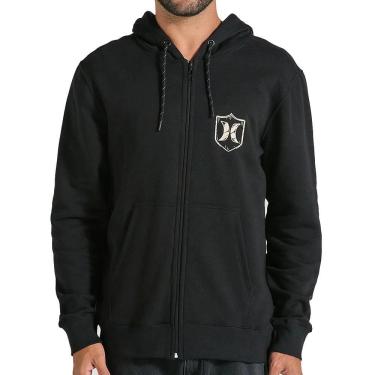 Imagem de Moletom Hurley Aberto Eagle WT25 Masculino Preto