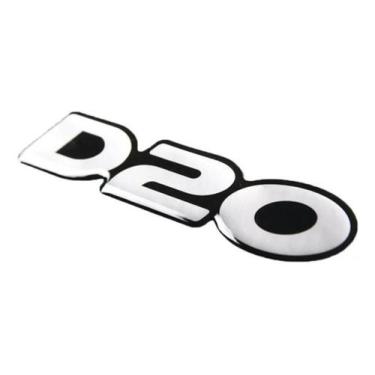 Imagem de Adesivo Emblema Chevrolet D20 Resinado Prata D20R01 - Spts