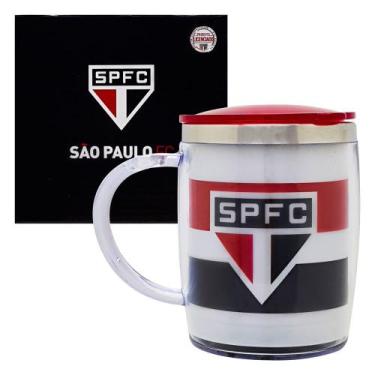 Imagem de Caneca São Paulo Térmica 450 ML - QH002F-2 - MILENO