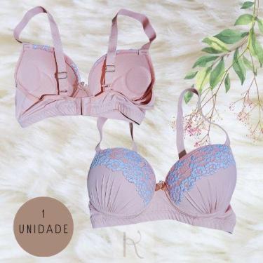 Imagem de Sutiã Bojo Detalhes em Renda Reforçado Alça Ajustável Moda - DKelly, V