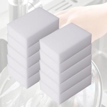 Imagem de Kit 10 Unidades Esponja Mágica Melamina Limpeza Tira Manchas, Riscos