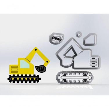 Imagem de Cortador Obra Construção Pá Carregadeira Modular Tamanho 5 Cm