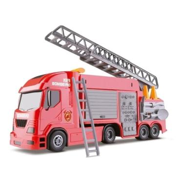 Imagem de Caminhão De Brinquedo Pollux Bombeiro Com Acessórios  6720 Silmar