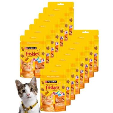 Imagem de Caixa Petisco Ração Seca Da Friskies Purina Para Gato Adulto Filhote S