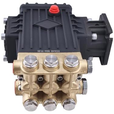 Imagem de LSSOCH Bomba de lavadora de pressão RCV3G27 RCV3G27D-F7 hastes de conexão de aço com cabeça de latão 3400 RPM 3.0 GPM 3/10.2 cm eixo 186 bar