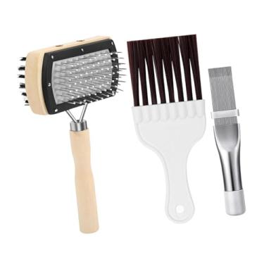 Imagem de Generic Escovas de limpeza de ar condicionado, escova espiral dupla face, escova de pente fino para áreas externas