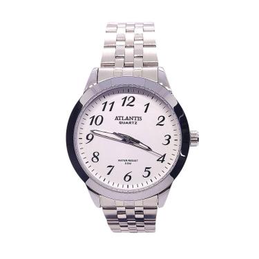 Imagem de Relógio Atlantis Social Prateado Clássico Resistente a Água