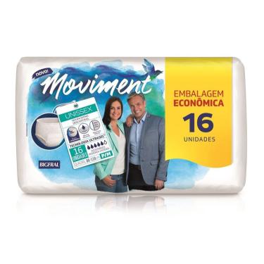 Imagem de Roupa Íntima Descartável Moviment Unissex - p/m 16 Unidades