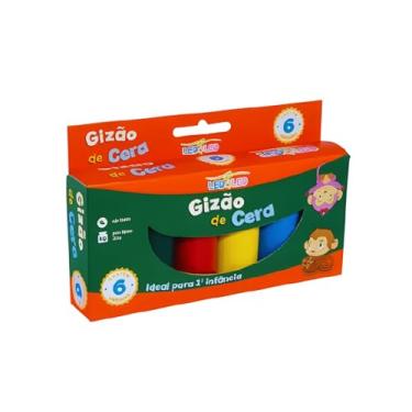 Imagem de GIZAO DE CERA MEU PRIMEIRO GIZ 6 CORES PCT/6 UND LEOELEO