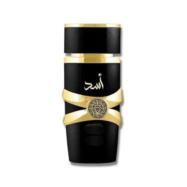 Imagem de Perfume Árabe Luxuoso, Fragrância Oriental em Frasco Dourado, 100ml Preto