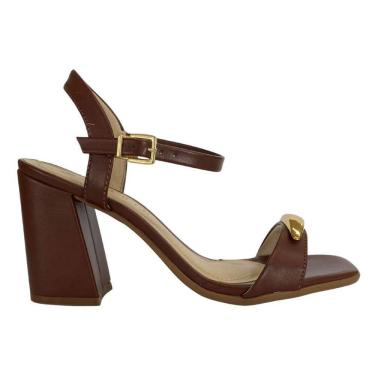 Imagem de Sandálias Ramarim 2541202 Feminino Rum saltinho casual