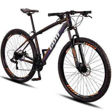 Imagem de Bicicleta Aro 29 Alumínio Gott 24v Shimano X-Treme - Laranja/Lilás - 15.5