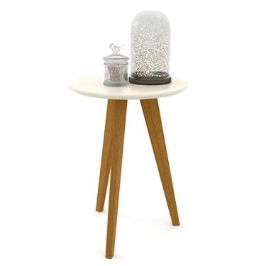 Imagem de Mesa Lateral Liv Off White Eco Wood - Matic - Matic Moveis