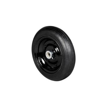 Imagem de Roda Maciça Carrinho Mão Plataforma Armazém 330x8 Rolamento Rolete Eix