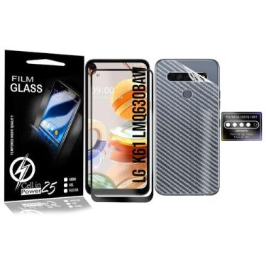 Imagem de Películas 3d + Película Câmera + P Carbono LG K61 LMQ630BAW 6.5 - Cell