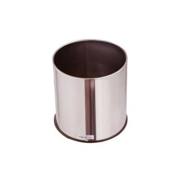Imagem de  Cesto De Lixo Lixeira Inox 15 Litros Sem Tampa - Lata De Lixo Inox - 