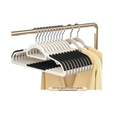 Imagem de Cabides de Roupas de Plástico Antiderrapantes com Ombro Largo (10-20 P