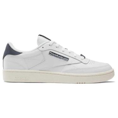 Imagem de Reebok Tênis masculino CLUB C 85, FTWWHT/EACOBL/CHALK, 34 EU