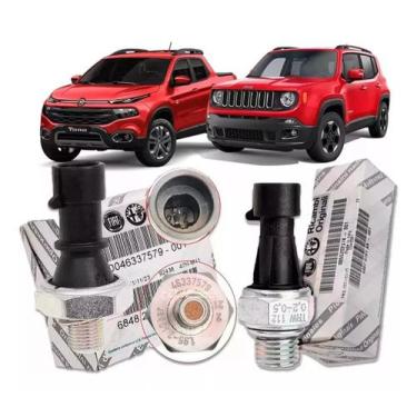 Imagem de Kit 2 Interruptores Pressão Óleo Fiat Toro Original - Original Fiat