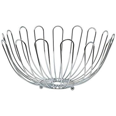 Imagem de Fruteira De Ferro Cromado 30x19cm Lyor Prata Único