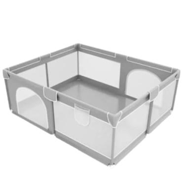 Imagem de Cercadinho Cercado Infantil Grande Bebê Criança Brincar Chiqueirinho 180x150 cm Desmontável Portátil Com Tela de Proteção