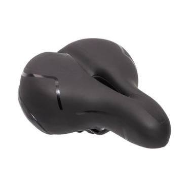 Imagem de Selim Banco Largo Vazado Bike Molas Gel Tec Refletor Com Elastomero