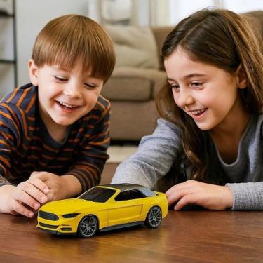 Imagem de Carrinho de Brinquedo Conversível Veiculo Menino Esportivo Capô Aberto