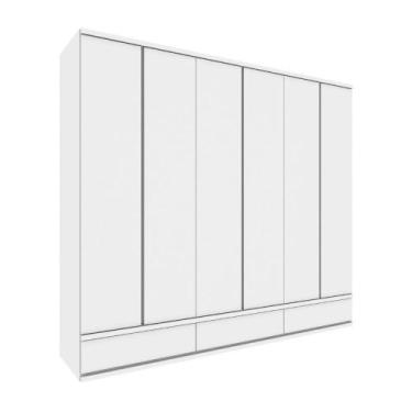 Imagem de Guarda Roupa Casal 6 Portas 9 Gavetas Stillus Tcil - Tcil Móveis, Bran