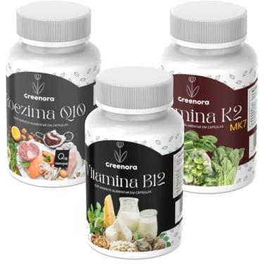 Imagem de Coenzima Q10 + Vitamina B12 + Vitamina K2