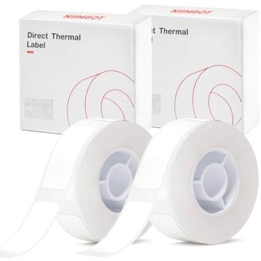 Imagem de NIIMBOT Fita de etiquetagem da impressora modelo D11/D110/D101, (2 rolos, 0,59" × 1,45.7 cm/15×30 mm) papel de impressão de etiqueta adaptado, substituição de fita de etiquetagem de escritório e casa