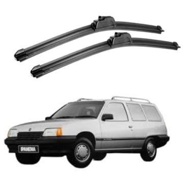 Imagem de TIGER AUTO - JOGO PALHETA PARA PARABRISA DIANTEIRO/TRASEIRO EM SILICONE COMPATIVEL GM IPANEMA 1990>1998