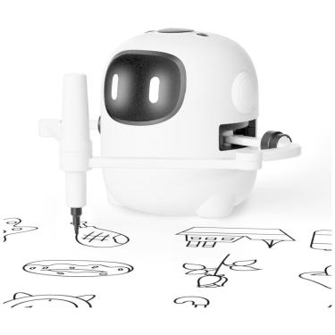 Imagem de Robô Desenho Interativa para Crianças:Com 150 Cartões,Robô Educacional de Desenho com Interatividade por Voz,Brinquedo de Pintura