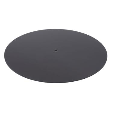 Imagem de Generic Almofada Antiestática para Registro de Vinil, Tapete Giratório Acrílico de Absorção de Choque, Melhor Contato, Baixa Vibração para Toca-discos Padrão de 12 Espaços (Preto Transparente)
