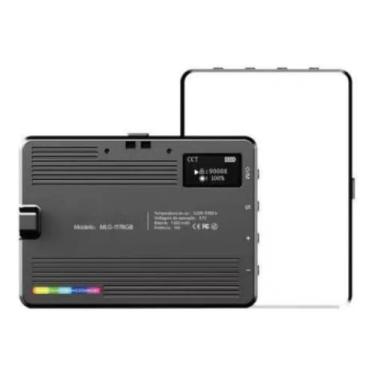 Imagem de Iluminador Rgb Luz De Preenchimento Portátil - Fotos E Lives Estrutura Preto 110v/220v