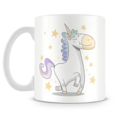 Imagem de Caneca de Porcelana Personalizada Unicórnio Eu Não Me Importo - 325ml 
