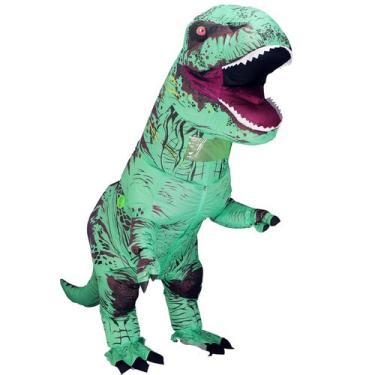 Imagem de Traje de dinossauro inflável Piamif Adult T-Rex Green