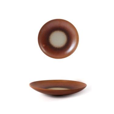 Imagem de URGDWEKJY Prato de jantar japonês estilo simples prato de jantar prato de jantar de cerâmica prato de sopa prato de arroz prato de macarrão prato de jantar doméstico bandeja de jantar