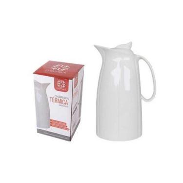 Imagem de Garrafa Térmica 1L Branca Plástico Moment