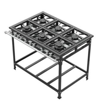 Imagem de Fogão Industrial 6 Bocas 30x30 P7 Leona